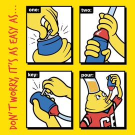 Chug Bud 2.0, Pocket-Sized Party Favor, Perfect for Golf Bags and On The Go, Fits Any Type of Can, No Leaks or Spills (Yellow)