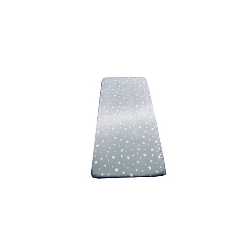 Mane by TIM & TAM Satin COTBED Fitted Sheet (Blue)