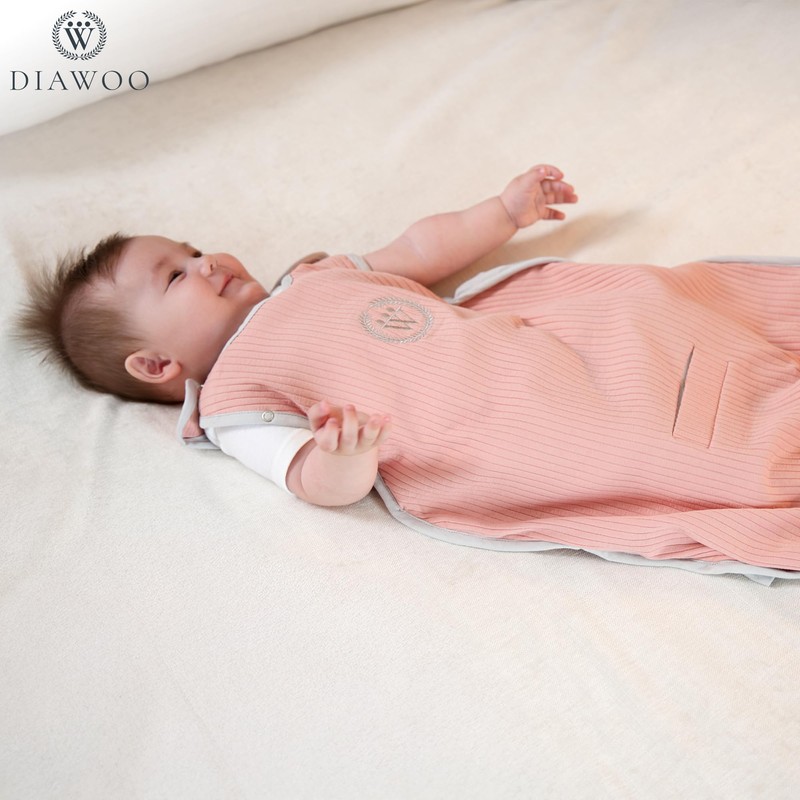 diawoo ThermaBloom Baby Sleep Sack (0.5–2.5 Tog)–Bamboo & Organic Cotton–Adjustable