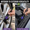 Car Detailing Brush Set, 5-Pack Purple Detail Brushes for Interior