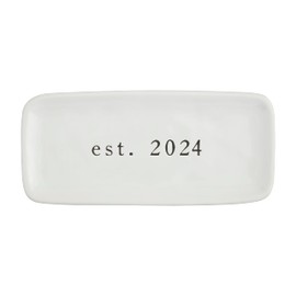 Mud Pie Mrs Everything Dish 2024, 9" x 4", White