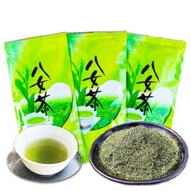 Asanoen Yame Tea Green Tea 3.5 oz (100 g), Set of 3 Bags, Tea Leaves, Sencha, Deep Steamed Tea, Fukuoka Yame Japanese Tea, Japanese Tea, Sencha, Commercial Use,