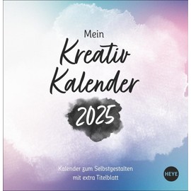 Kreativkalender zum Aufstellen Design 2025: Blanko-Kalender 2025. Lassen Sie Ihrer Kreativität freien Lauf. Der Tischkalender mit der persönlichen ... 16 x 16,5 cm (Foto-/Bastelkalender Heye)