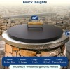 FEBTECH Fire Pit Snuffer Lid 22'' - Perfect Fit for