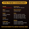RazEdg 12 Inch Carbide Chainsaw Chain 3/8" LP Pitch .043"
