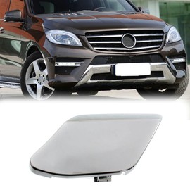 Tow Hole Cover Front Bumper Tow Hook Eye Cover Cap for 2012-2015 Mercedes W166 ML350 ML550 Chrome