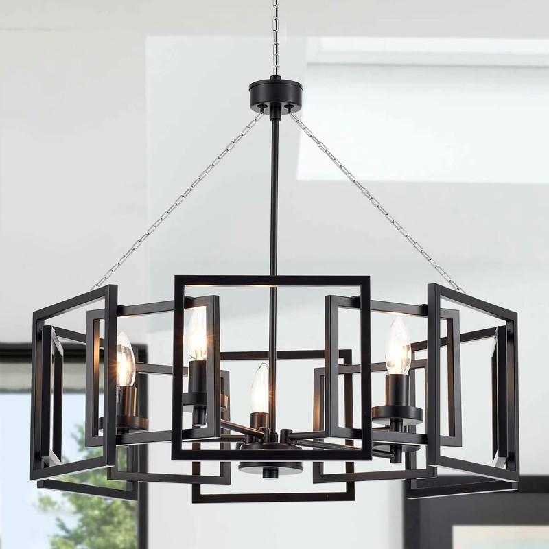 garini 3 Feet Industrial Silver Light Fixture Chain, Metal Pendant