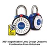 Master Lock 1588D Locker Lock Combination Padlock with Magnification Lens,