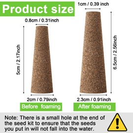 200 Packs Hydroponics Grow Sponges Replacement Growth Sponges Root Plugs Pods Kit for Indoor Hydroponic Garden Patio Lawn Plant Growth System Seed Starting Accessories