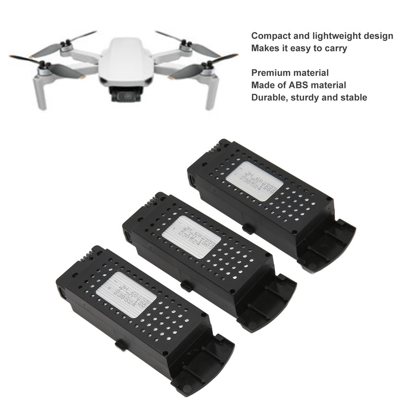 3pcs 3.7V 1800mAh Remote Control UAV Lithium Battery High Capacity