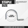 DOJA Industrial Impact Nail Cable and Pipe Mounting Clamp 22