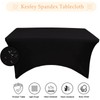 Kesfey 8ft Spandex Tablecloths Stretch Table Cover, Rectangular Table Fitted