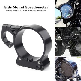 Unbranded Black Speedometer Relocation Mount Bracket For Harley Sportster XL883 1200 48 72