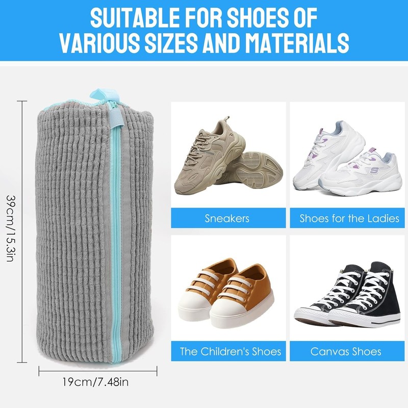 2 Pack Shoe Washing Machine Bag - Shoe Wash Bags,