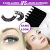 10Pairs 3d Russian, D Curl Lash Strips, 15mm Wispy Fake