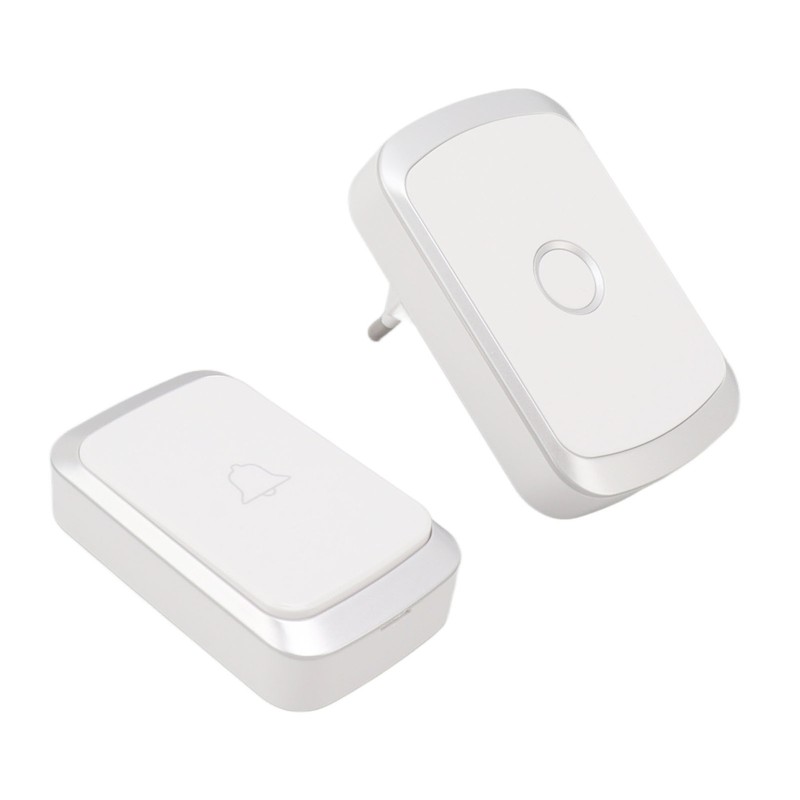 Wireless Doorbell with 36 Chimes 4 Volume Level LED Flashing
