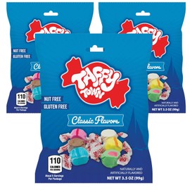 Salt Water Taffy Individually Wrapped Assorted Classic Flavors 3.5 oz Pack of 3 by Taffy Town | Gourmet Saltwater Taffy Candy Bulk Pack| Made in USA (Classic Flavors)