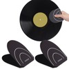 Bestvisse 2Pcs/pack Record Cleaner Mitt Handler Mitt Black Vinyls Record