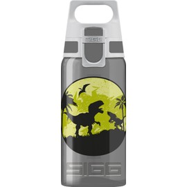 SIGG - Kids Water Bottle - Viva One Dino - Leakproof, Dishwasher Safe, BPA Free - Sports & Bike - 17 Oz