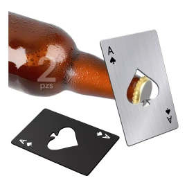 Mafab Tarjeta Destapador Botellas Carta Pokar Acero Inoxidable