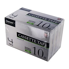 HIDISC Music Cassette Tape, Normal Position, 10 Minutes, 4 Rolls Pack
