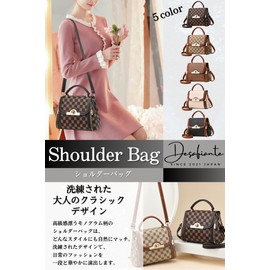 DESAFIANTE Women's Shoulder Bag, Crossbody Bag, Mini Bag, Pochette, 2-Way Lightweight, Black