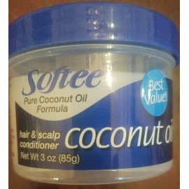 Softee Pure Coconut Oil Formula 3 Oz hair & Scalp Conditioner-Br