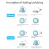 Ultrathin Food Grade Silicone Travel Foldable Electric Kettle Variable Temperature