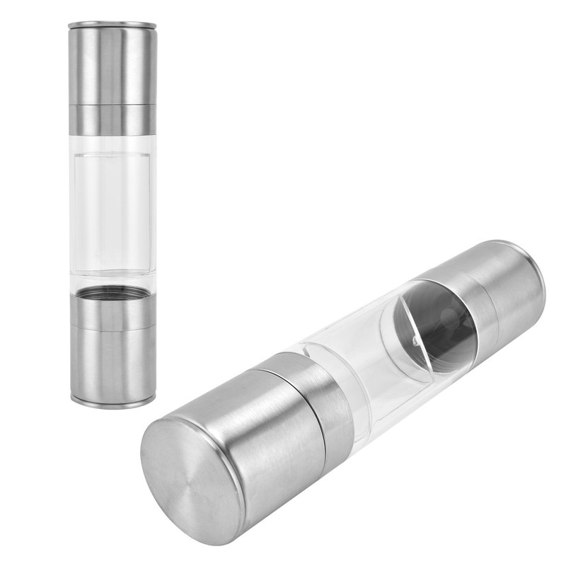 2 in 1 Manual Grinder Stainless Steel Hand Garlic Pepper