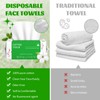 Disposable Face Towels 100 Count, Biodegradable Facial Towels for Sensitive