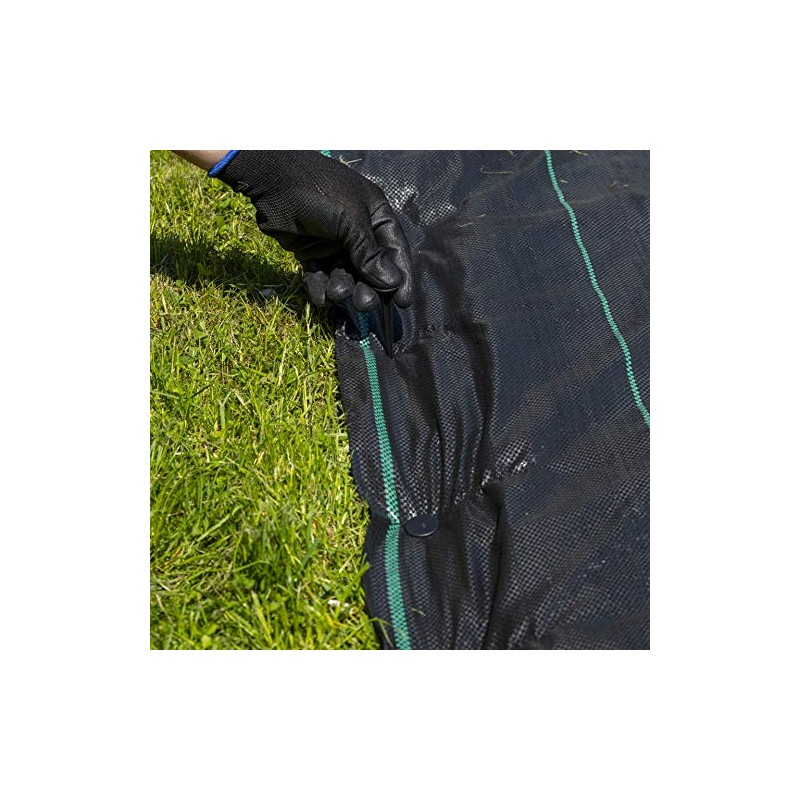 Garden - 50 x Weedproof Fabric Anchors and Nails -