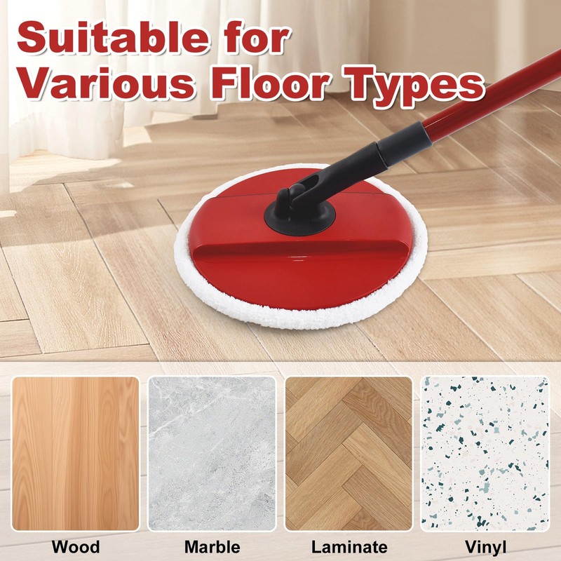 Spin Mop Heads Mop Head Replacement Compatible with Vileda Spin