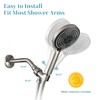 OFFO Handheld Shower Head Set, 6-Mode Brushed Nickel High Pressure