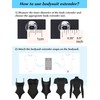DKUUPEX Women's Bodysuits Extender Snap, Shapewear Bodysuit Crotch Extenders, Adjustable