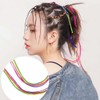 Pack of 62 Colourful Hair Cords for Braids, Colourful Hair