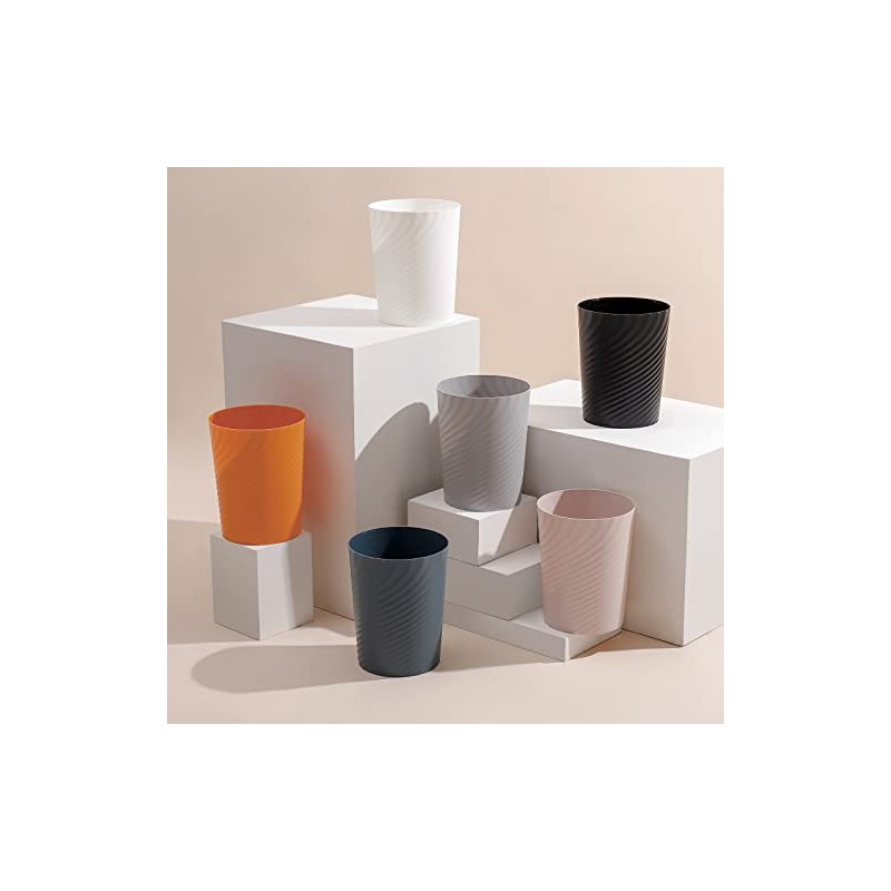 UUJOLY - cubeta de basura de plástico para baños, cocinas,