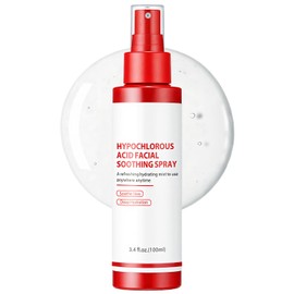 Hypochlorous Acid Facial Spray & Mist | Soothing for Visible Redness & Post-Sun Care | Niacinamide, Tea Tree & Eucalyptus | Calming for Sensitive Skin, No Synthetic Fragrance (Herbal Scent), 3.4 fl.oz