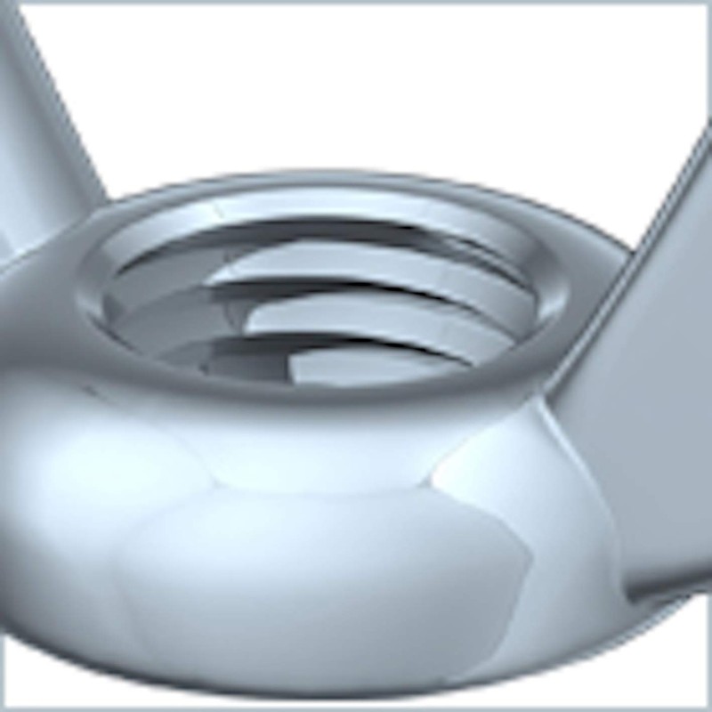 Faithfull FXWING6B M6 x 1 Wing Nuts (Pack of 10)