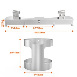 onlyfire Stainless Steel Grill Hooks for 18"/22" Kettle Grills, Kettle BBQ Hook for Hanging Grill Tools, Grill Accessories - Easy to Install for Indoor or Outdoor