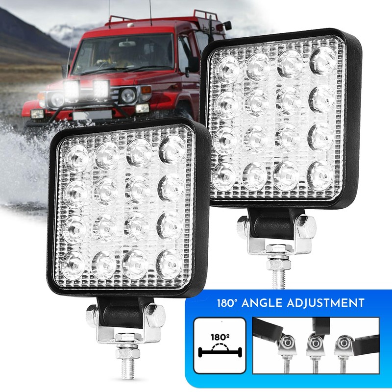 Didarenba LED Work Light 12 V 24 V 2 Pieces