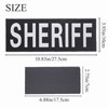 Sheriff Patches Reflective with Velcro Hook and Loop Back Removable