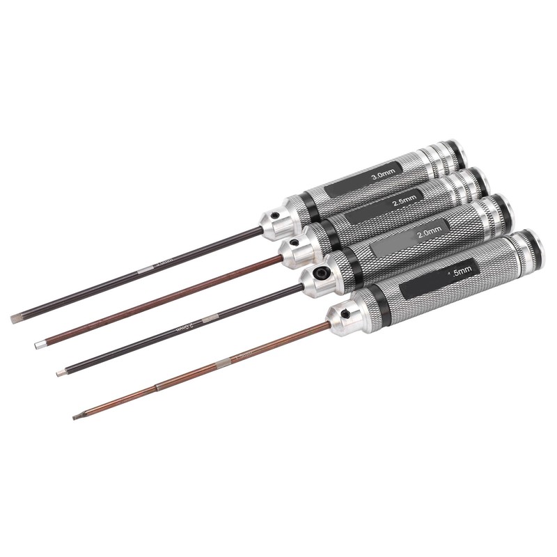 4Pcs RC Repair Screwdrivers Hex Screwdriver Kit Installation and Maintenance