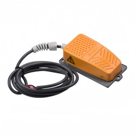 Mioke Foot Switch Industrial Metal Step Switch Foot Pedal - 250V 15A - with 2 m Cable