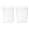 PATIKIL 300ml Measuring Cups, 2Pcs Polypropylene Beakers Graduated Measuring Pitcher