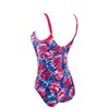 Zoggs Women's Summer Bloom Hi Back Swim Suit - Multi-Colour,