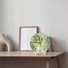 KEEPSUPER Clock Green Palm Tree Leaves Wall Clock 10 Inch