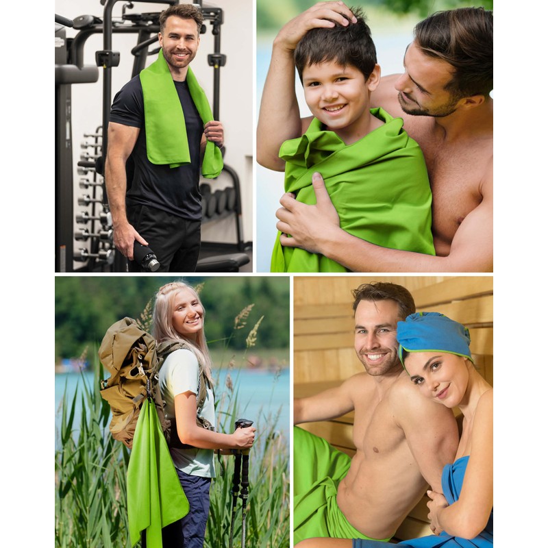 Fit-Flip Microfibre Towel, Compact, Ideal as a Sports Towel, Travel