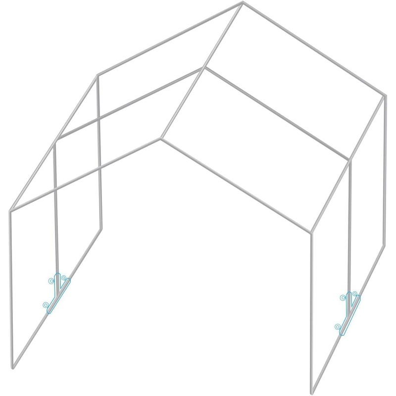 Aoneky 3 Way/4 Way/ 3 Way T Shaped Corner Canopy