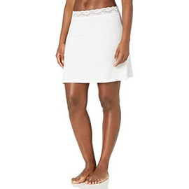 Vassarette Women's Full Figure Adjustable Waist Half Slip 11873, White Ice-24 Inch, 2X-Large