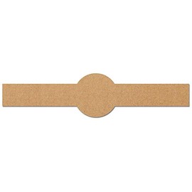 150 Pack, Brown Kraft Soap Labels Stickers, Laser/Inkjet Printing - Letter Size Sheet, 1" x 8.5"